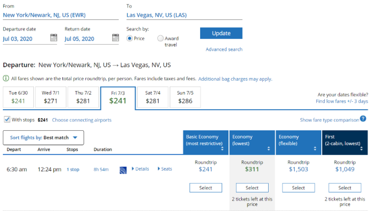 Image of United Airlines Reservations Window