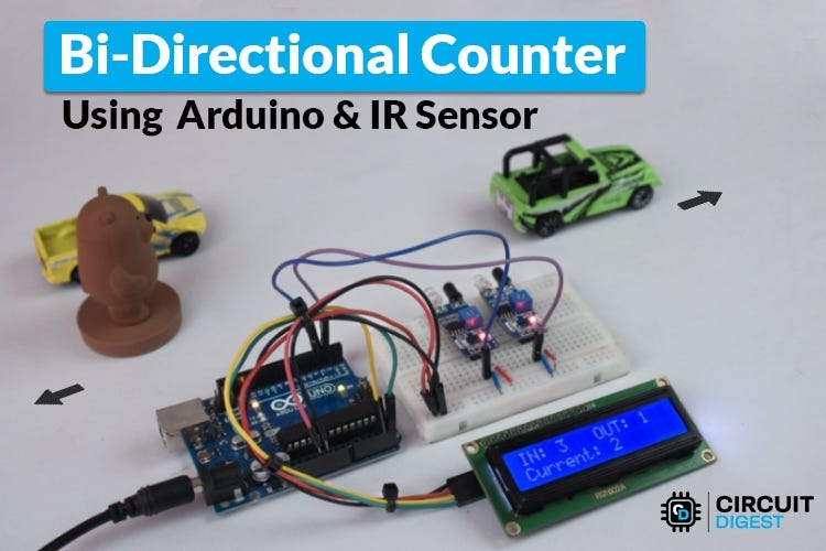 Arduino-Based Bidirectional Counter Using IR Sensors: A Simple People & Object Counting System