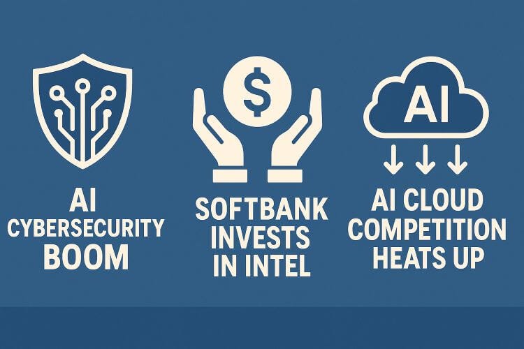 August 19, 2025 · 24-Hour AI Briefing: Cybersecurity Momentum, SoftBank Bets on Intel, AI Cloud…