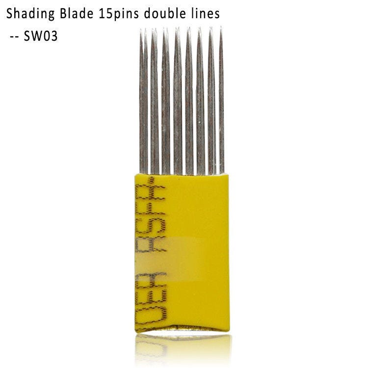Double Line 15 Pins And 19 Pins Professional Shading Brows Blades | by ...