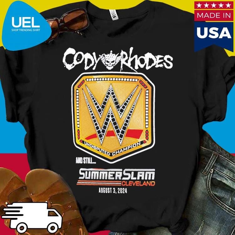 Official Cody rhodes summerslam 2024 winner Tshirt Seronashirt Medium