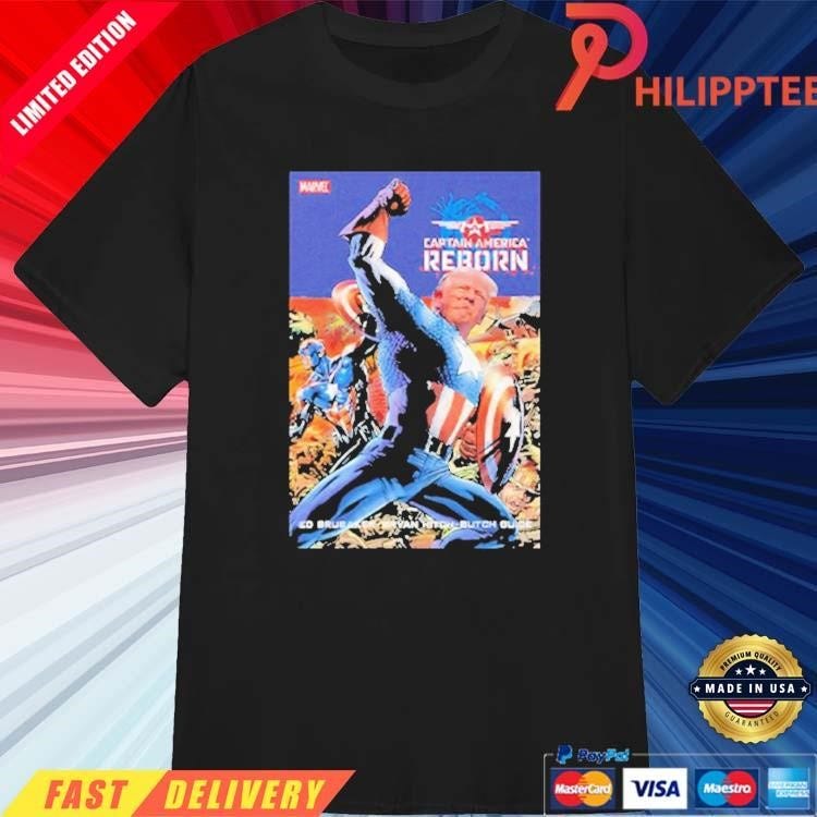Trump Rally Shooting Captain America Reborn Shirt - philipptee - Medium