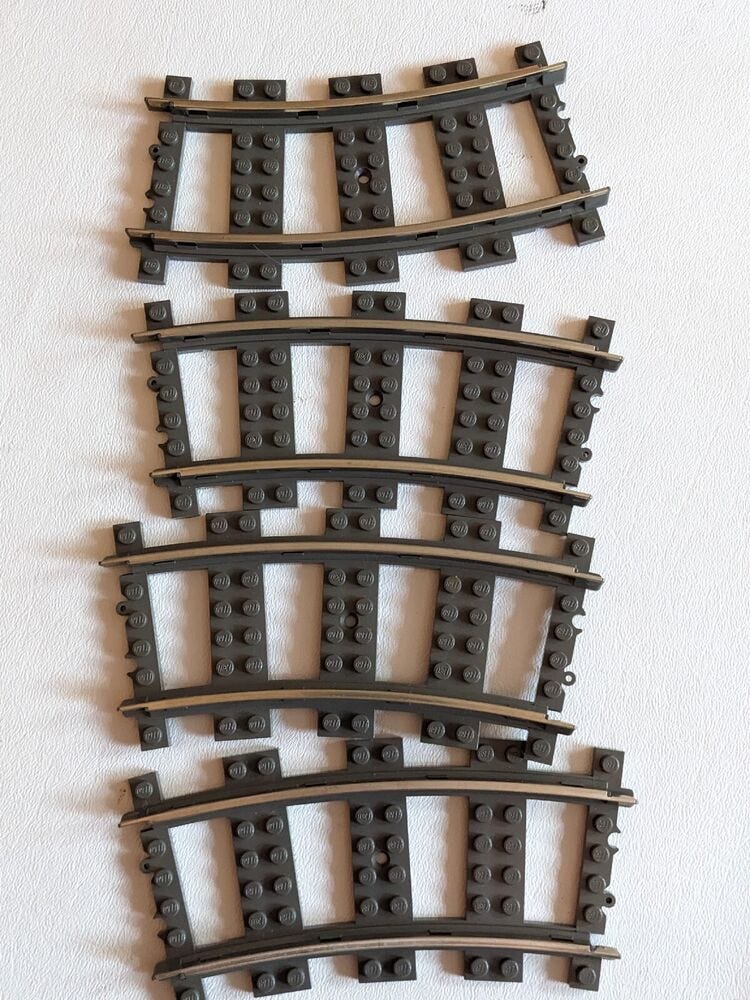 Unleashing Creativity with Lego 9V Metal Rail Train Tracks for Children ...