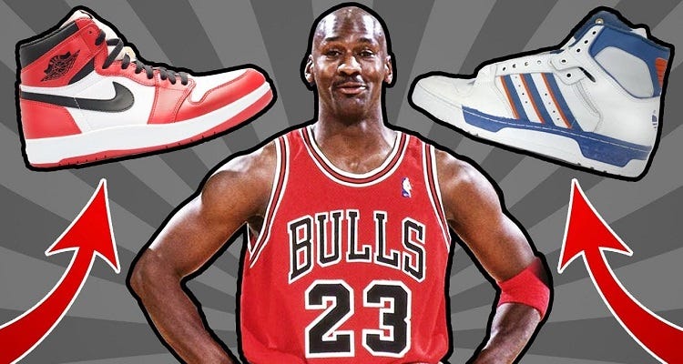 michael jordan sign with nike