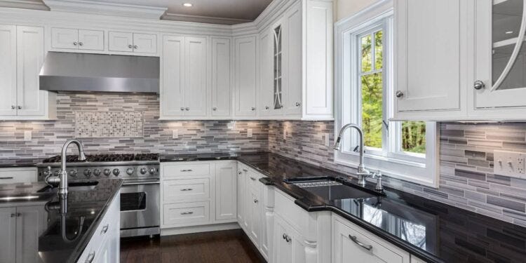 12 Backsplash Ideas For White Cabinets and Granite Countertops | by