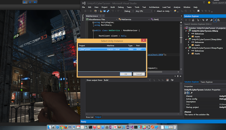 Integrating Visual Studio with Unity3d on Mac using UnityVS Tools | by Yun  Zhi Lin | Medium