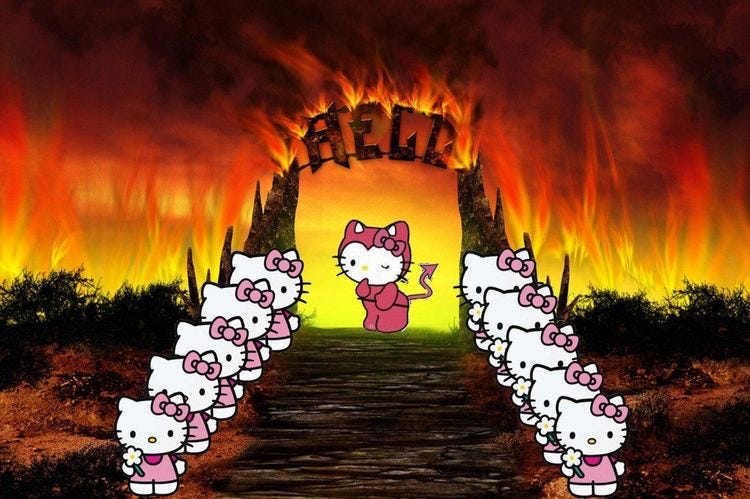 Is Hello Kitty Modeled after SATAN? An investigation into the urban legend., by Heidi Lothringer