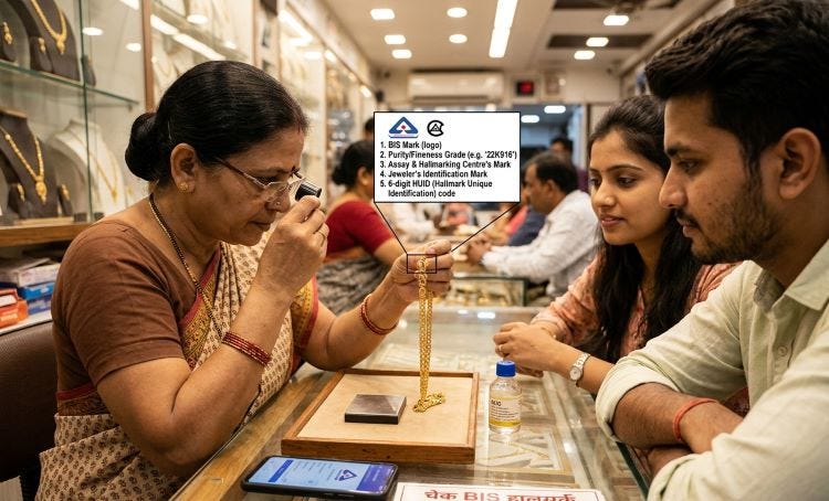 How to Check Gold Chain Hallmark Number and Purity in India