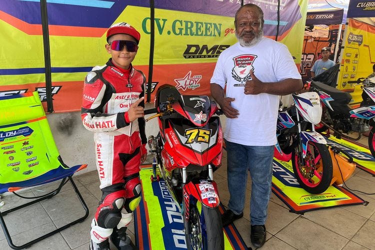 Kisah rider 12 tahun asal Papua yang berpartisipasi di HDC (Honda Dream ...