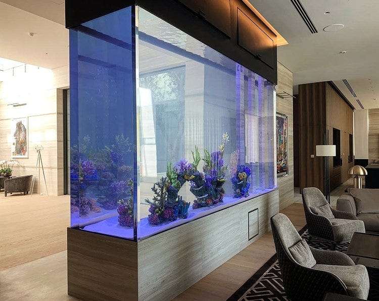 Custom Aquarium Builders In UAE Red Fin Aquariums Medium