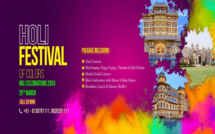 holi packages near delhi 2025