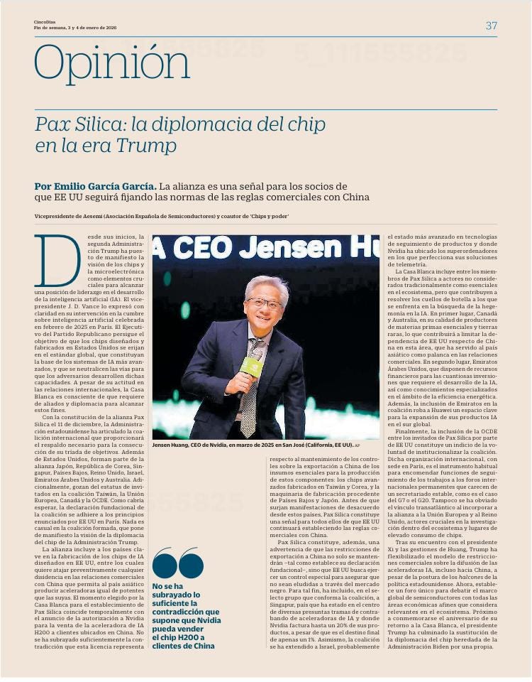 Pax Silica: La diplomacia del chip en la era Trump