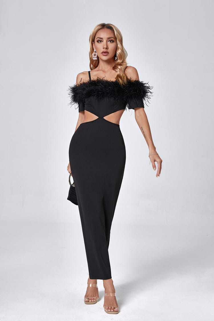 Unveiling Elegance and Edge: The Fusion of Ostrich Feather and Bandage  Dresses - U Blog
