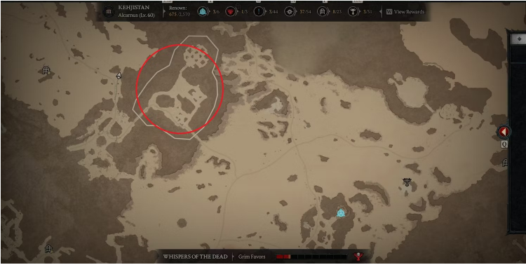 Diablo 4 Stronghold locations