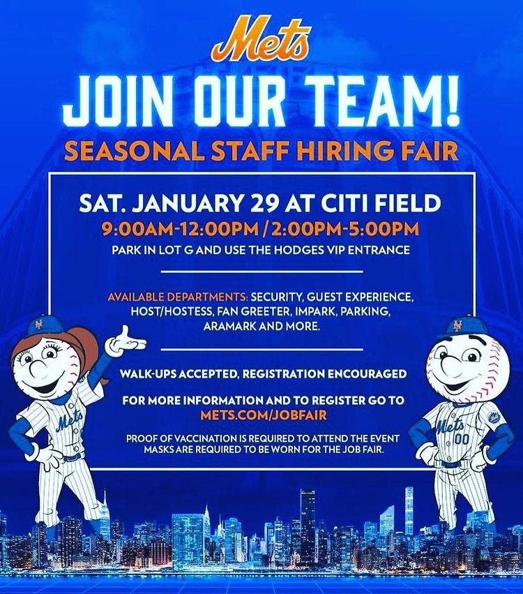 Citi Field Job Fair 2024 Jeana Lorelei