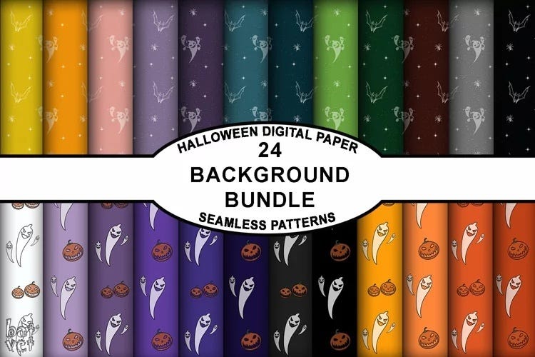 Halloween Digital Paper Bundle