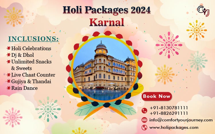 holi packages near delhi 2025