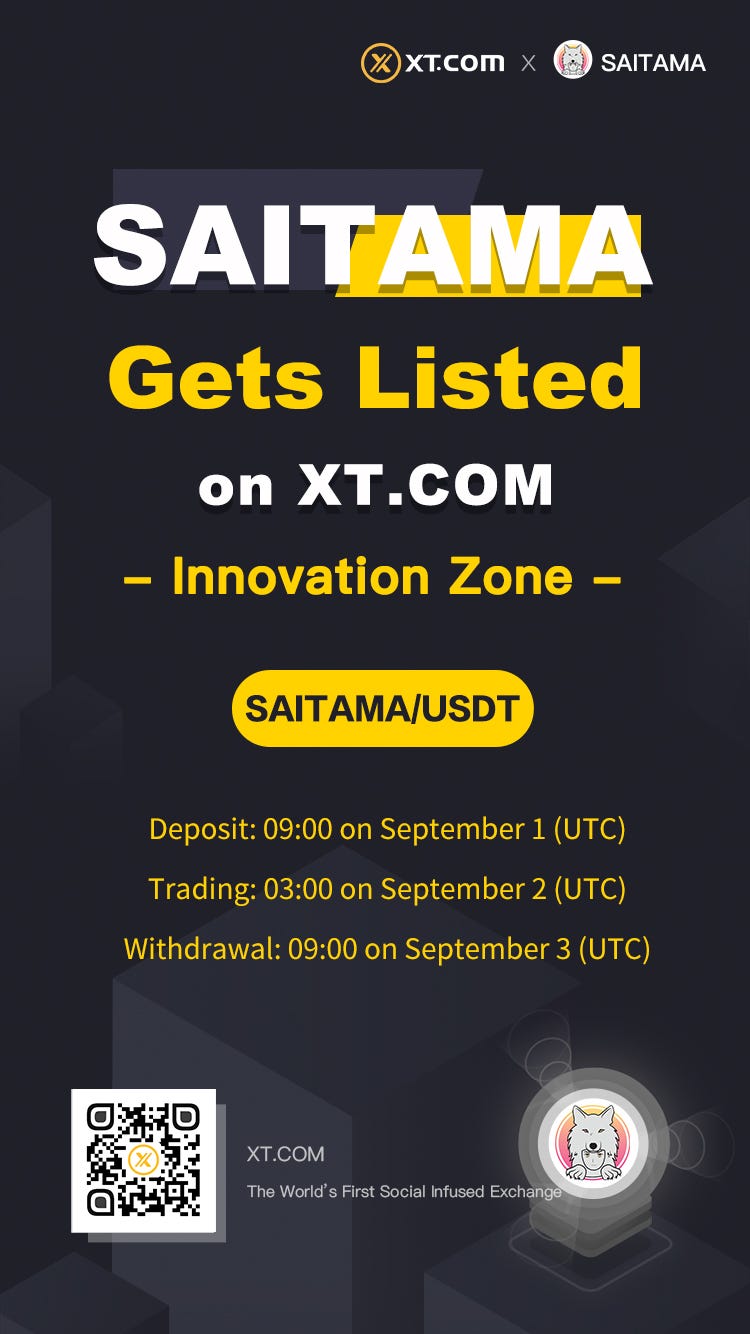 XT Will List SAITAMA. Dear XTers, | by XT Exchange | Medium
