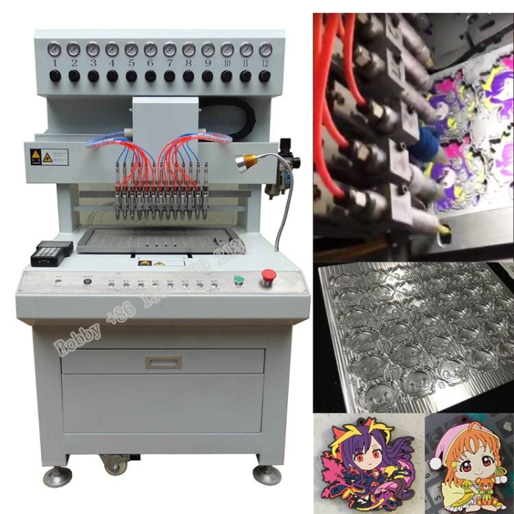 pvc keychain making machine by pvc/silicone/embossing/CNC machine