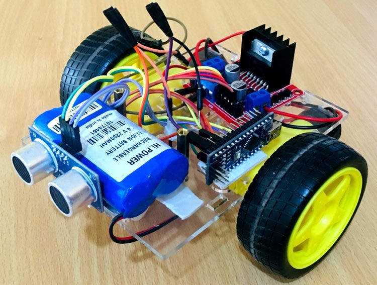 Obstacle Avoiding Robot using Arduino and Ultrasonic Sensor | by Romeo ...