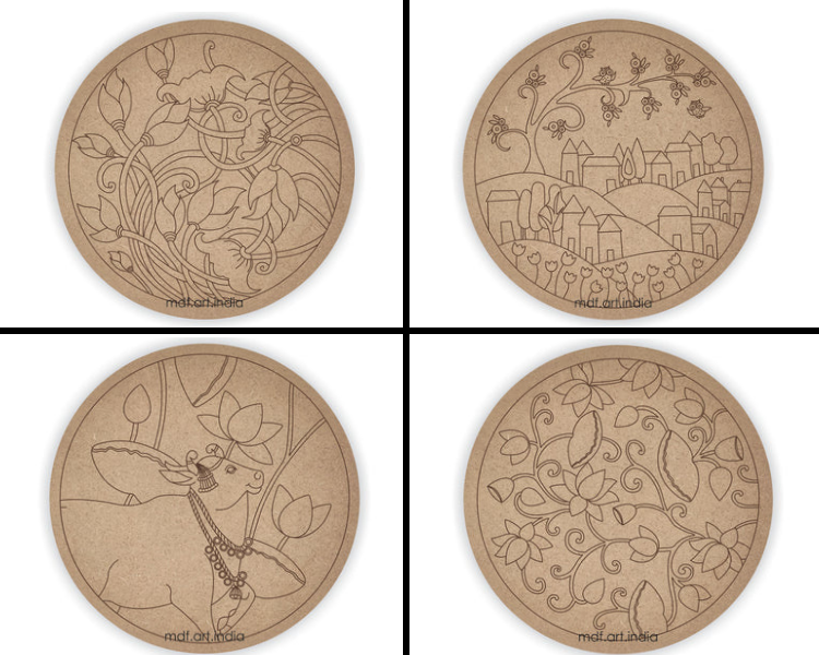 DIY Pre marked MDF Board Wall Painting ideas by Mdfart Medium