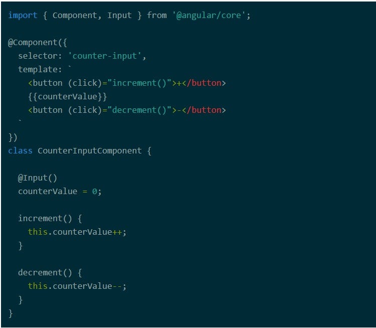 Creating a custom counter in Angular 2 | by Jeny Sharon | Medium