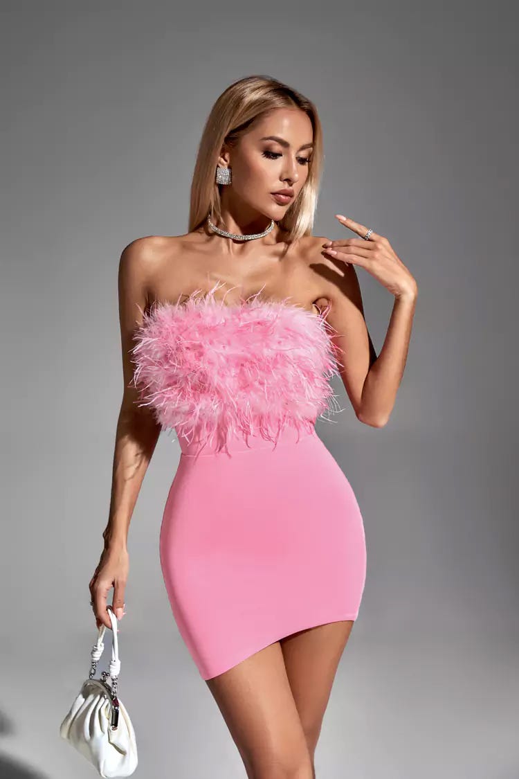 Feathered and Fabulous How to Style a Pink Feather Dress by Andyjou