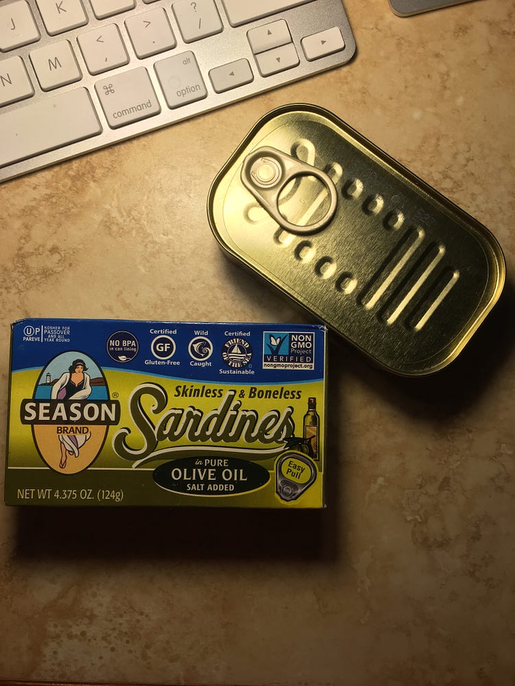 Sardine Diet. I came up with this idea back in… by Terry Grier Medium