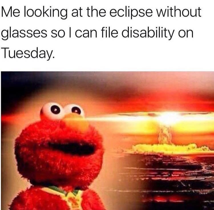 Eclipse and Ableism: The Meme. Earlier on Monday, August 21 