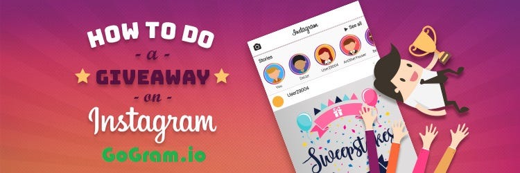 Instagram Giveaway App. Run Giveaways on Instagram