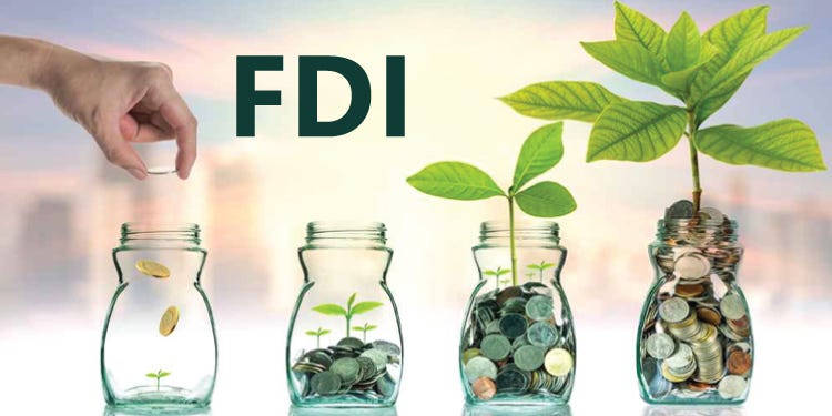 FDI Witnesses 5 Year Low Growth Rate