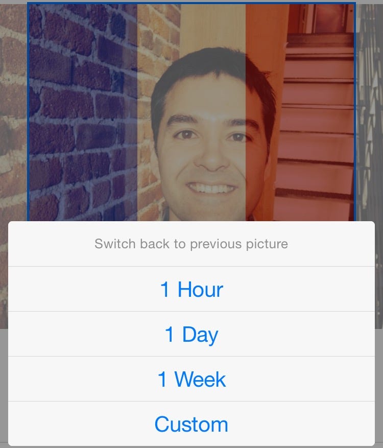 The values of each of Facebook’s temporary picture options | by Ed ...