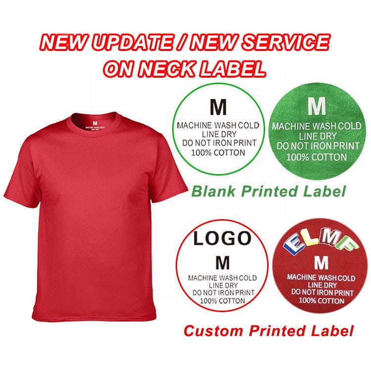 Custom Printed Neck Labels for T-Shirts