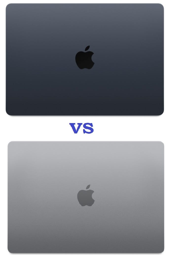 Macbook Air Space Grau Vs Silber MacBook Air Midnight vs Space Grey color: Whats Best Color for You | by