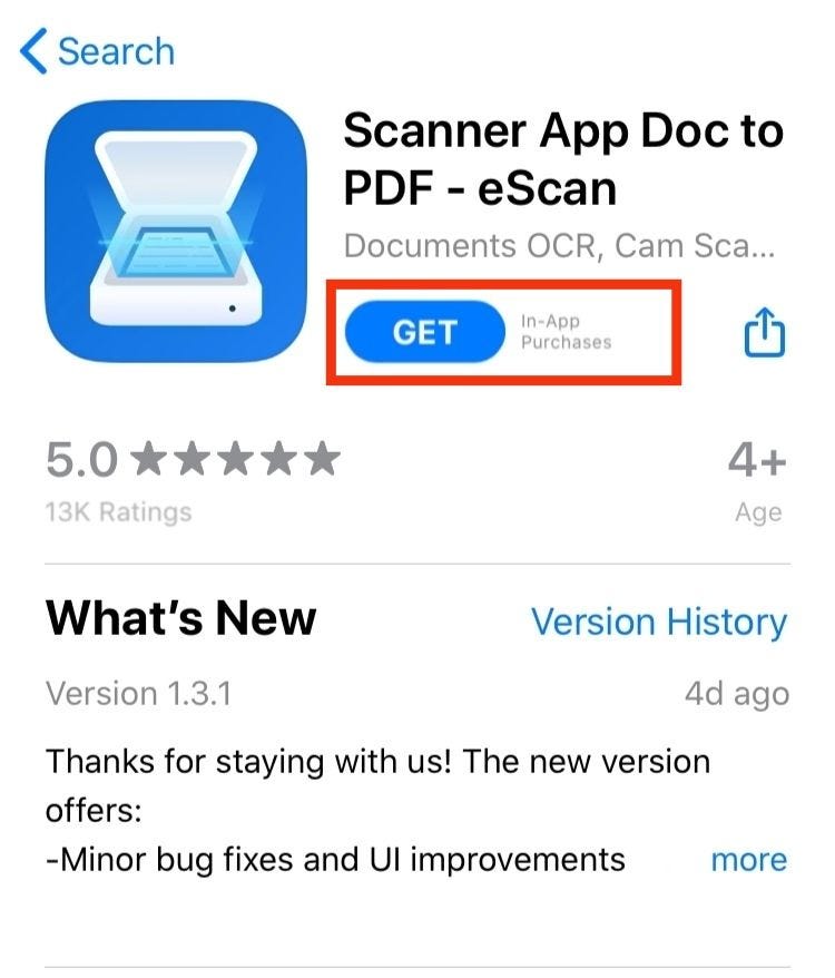 My Beloved App｜eScan to scan photo to PDF by Jasmine Tsai Medium