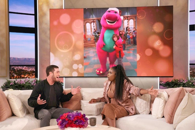 Jaren Lewison sits down with Jennifer Hudson and reminisces about Barney & Friends on The Jennifer Hudson Show.