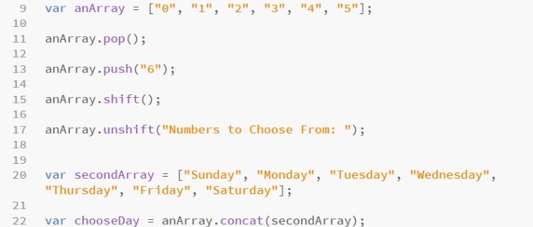 An Array of JavaScript Array Methods | by Aubrey Jones Creatives | Medium