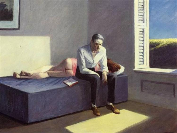 Edward Hopper, (Study of a Man Lying Down)
