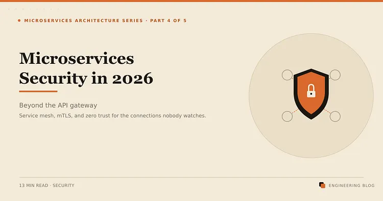 Microservices Security in 2026: API Gateways, Service Mesh & Zero Trust Architecture