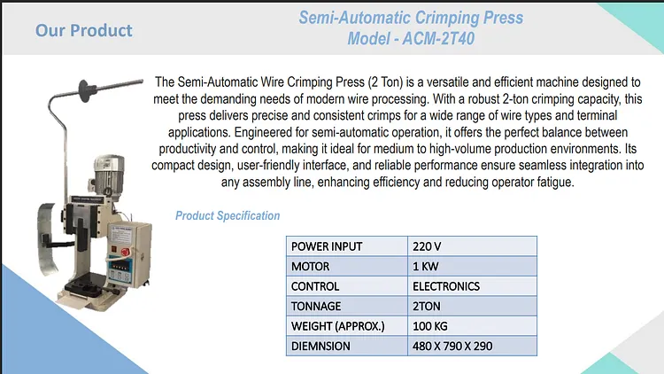 Flag Crimping Applicator