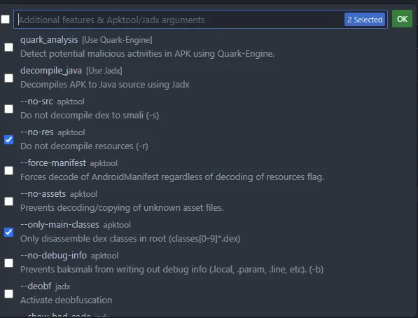 vscode apklab flag