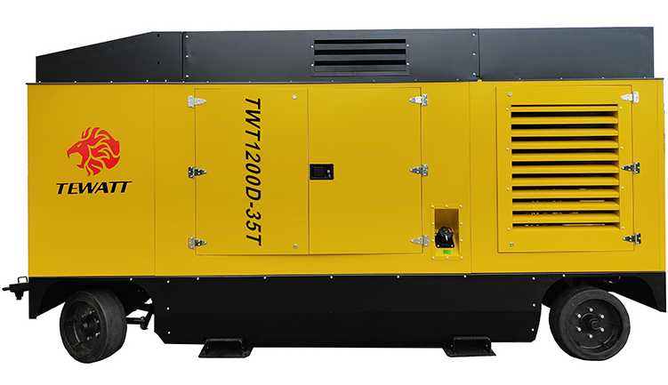 High Pressure Double-Stage Diesel Mobile Air Compressors 1200CFM/35BAR | by  Tewatt Portable Diesel Air Compressor | Medium