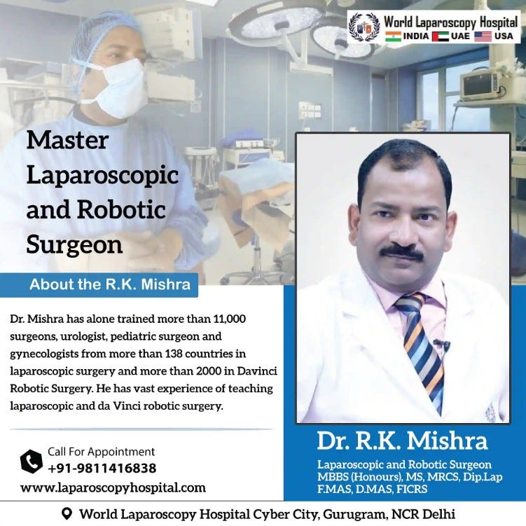Dr. R.K. Mishra India’s First Master Minimal Access Surgeon in