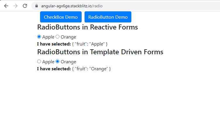 Angular: Extracting the exact value of radio button groups and checkbox  groups in Template and Reactive Forms | by AngularEnthusiast | Geek Culture  | Medium