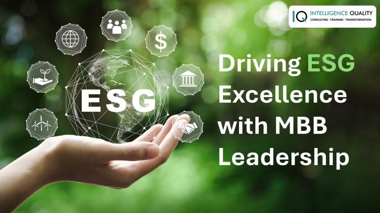 Advancing ESG Strategy Through Master Black Belt Leadership