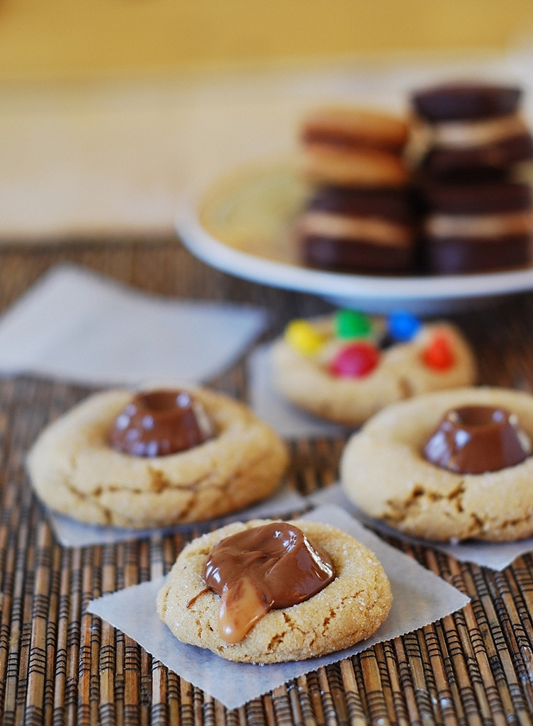 Peanut Butter Rolo Cookies