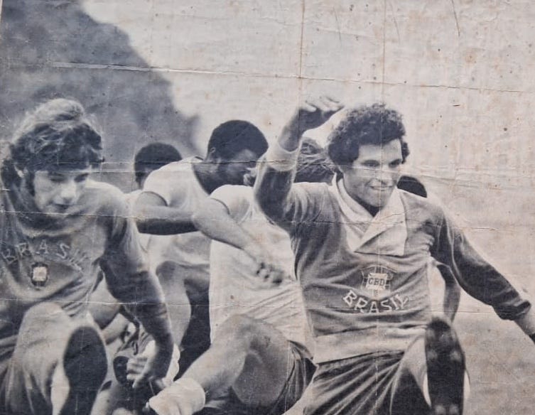 Gelson (far left), with Brazil’s pre-Olympic team