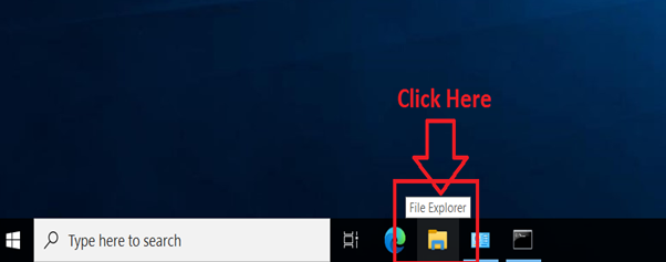 Go to the “File Explorer”