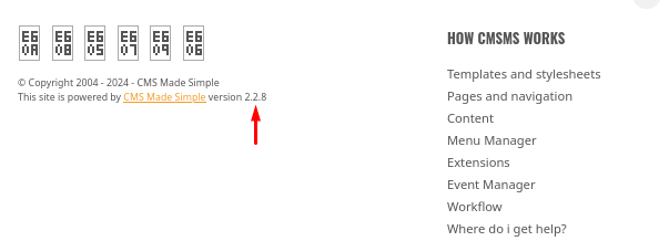 CMS version