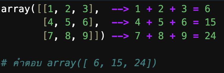มาเข้าใจ Numpy’s Aggregate Functionsใน multi-dimensional Arrays กันครับ ...